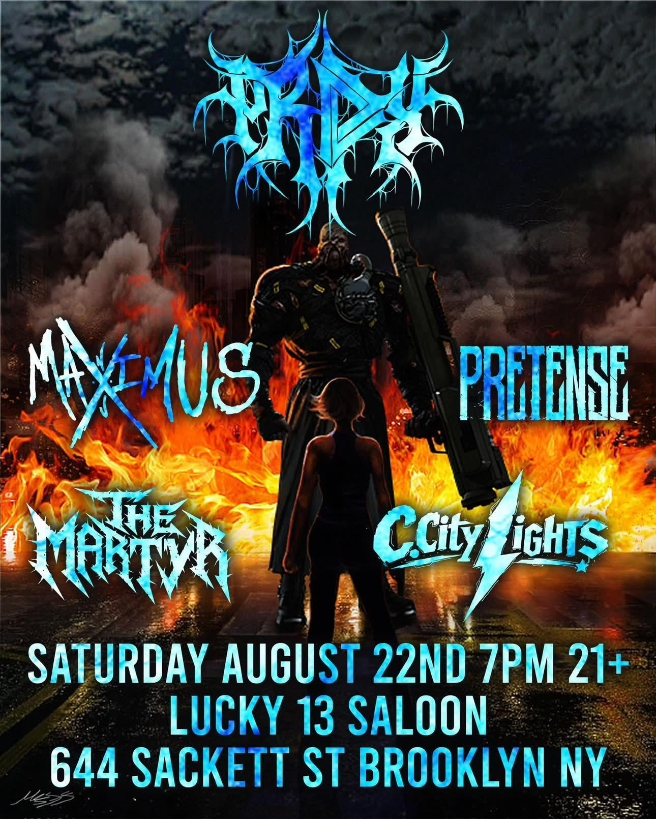 PRDX, Maximus NJ, Pretense, The Martyr, C. City Lights @ Lucky 13 (21+)